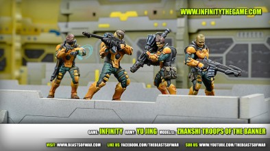 Game: Infinity Army: Yu Jing Model(s): Zhanshi Troops of the banner