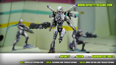 Game: Infinity Army: ALEPH Model(s): Garuda Tactbots