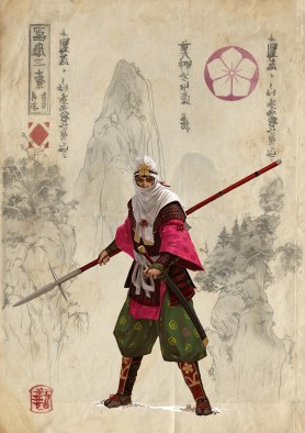 Lotus Clan Bushi (Male)