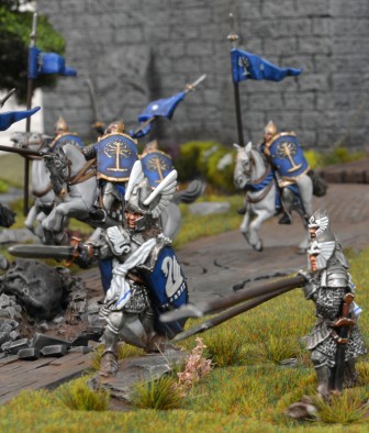 Gondor Armies On Parade (Close #1) by brushstroke