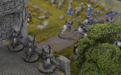 Gondor Armies On Parade (Close #2) by brushstroke