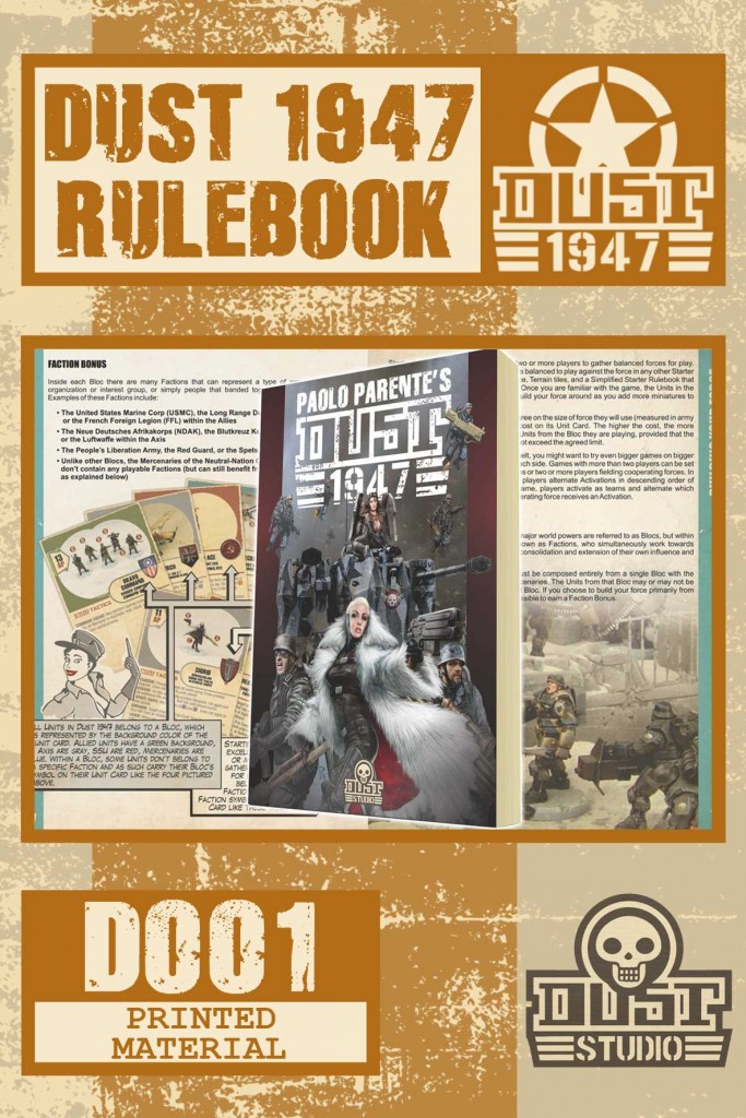 DUST 1947 Rulebook Now Available   Pre-Orders For New Card Packs Soon ...