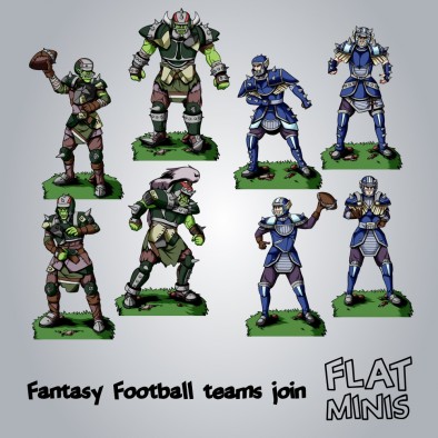 Fantasy Football Team (Flat Minis)