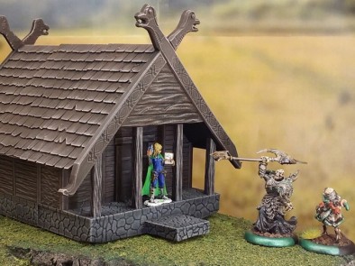 Fantastic 3D Printed Viking House From The Terrain 4 Print Kickstarter ...