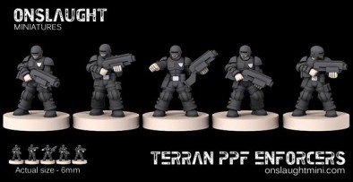 Terran Planetary Police Force 6mm