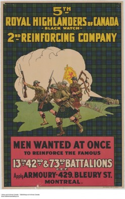 WW@ british highlanders poster
