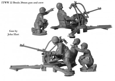 Breda 20mm Gun & Crew