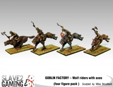 Goblin Wolf Riders With Axes