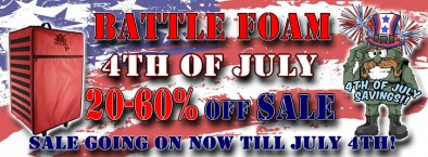 Battle Foam 4th July Sale