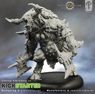 Zealot Miniatures Minotaur Casting