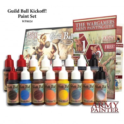 The Army Painter Guild Ball Kickoff Paint Set Contents