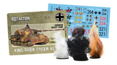 Warlord Games Bolt Action King Tiger II Pre Order Box Contents