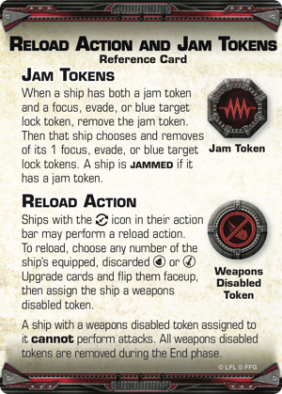 FFG X-Wing Reload Jam Card