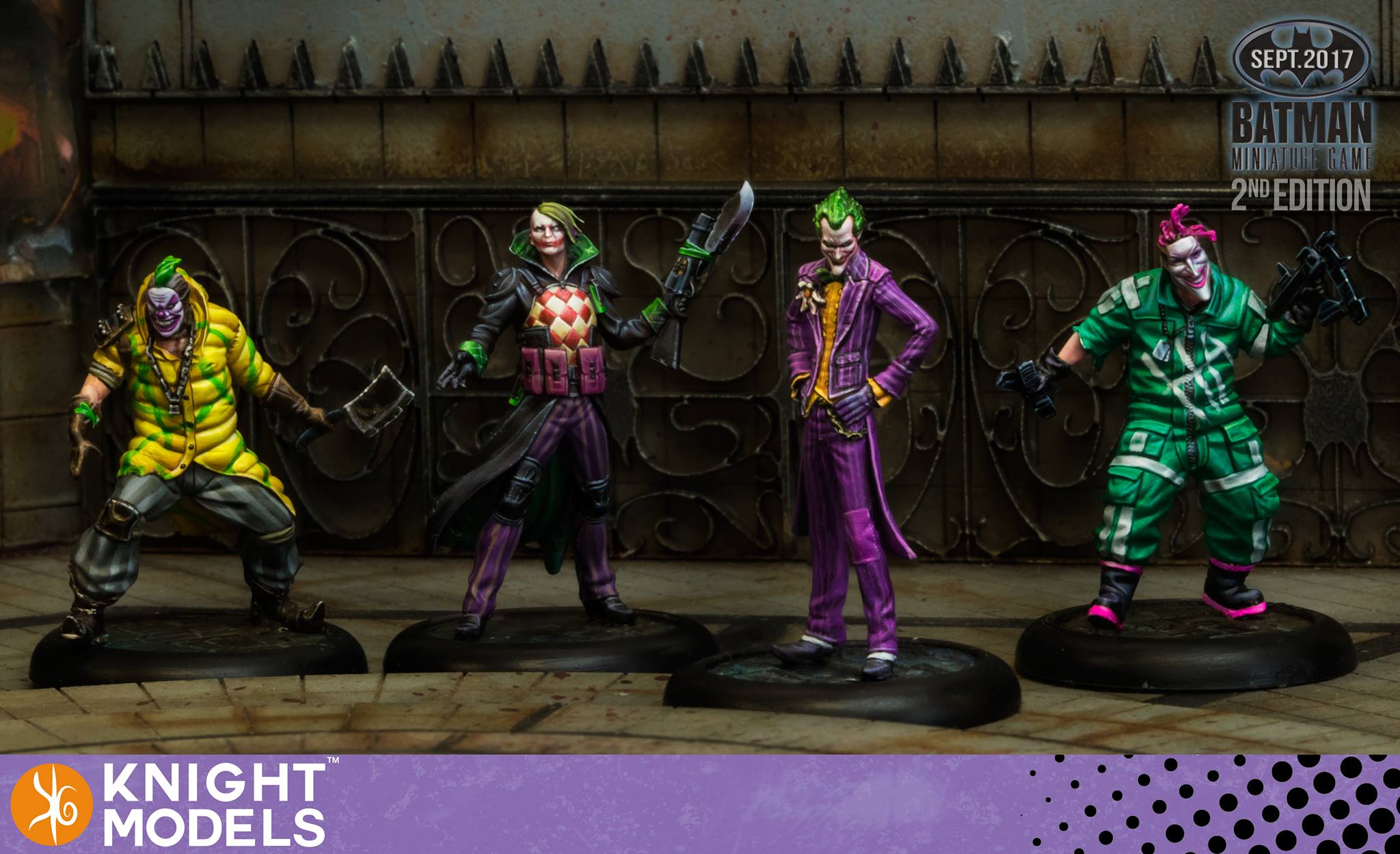 Knight Models Batman Miniature Game 2nd Edition Starter Set Joker And Clowns *English Version*