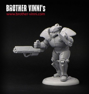 Brother Vinni Ogroid Chief In Power Armour Front