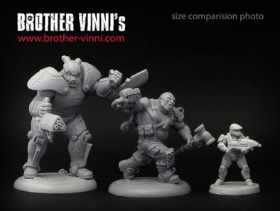 Brother Vinni Ogroid Chief In Power Armour Scale