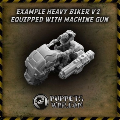 Heavy Biker V2 with Machine Gun