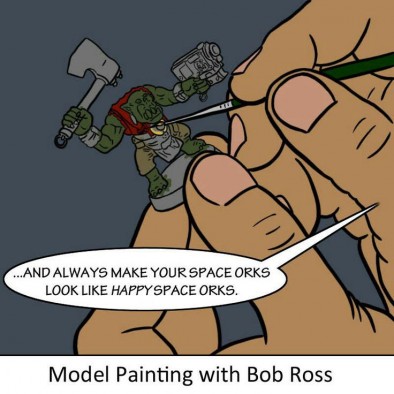 Bob Ross Miniature Painting