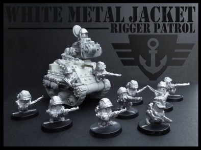 White Metal Jacket Rigger Patrol