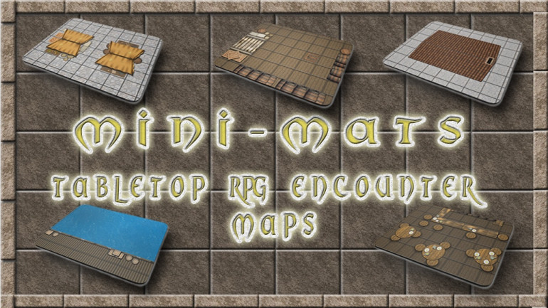 Mini-Mats - TableTop RPG Encounter Maps - 28mm & 15mm!