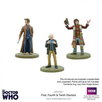 First, Fourth & Tenth Doctors