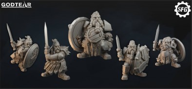 Rhodri Ironheart + Dwarves