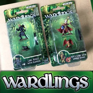 Girl Rogue & Badger WizKids Wardlings 
