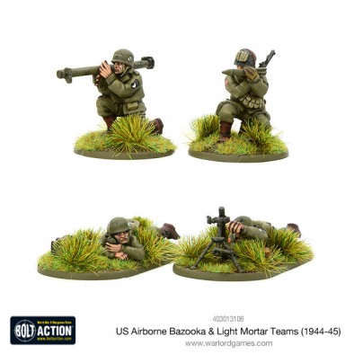 US Airborne Bazooka & Light Mortar Teams  - Bolt Action