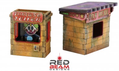 Funland MDF Terrain Red Beam Design Booths