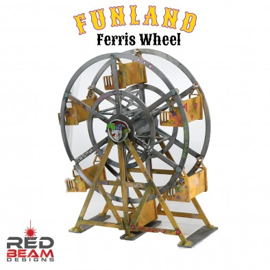 Funland MDF Terrain Red Beam Design Ferris Wheel