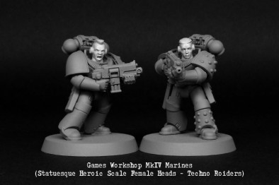 Techno Roiders Heads #2 - Statuesque Miniatures