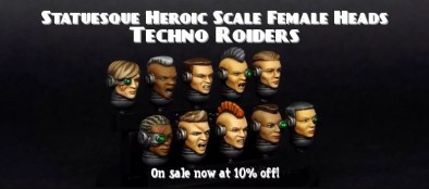 Techno Roiders Heads (Paints)