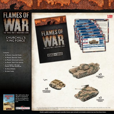Churchill's Kingforce Box (Rear) - Flames Of War