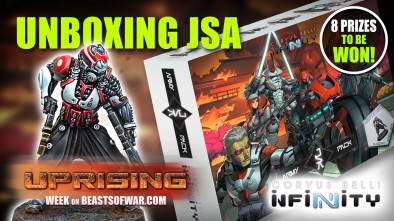 Infinity Uprising: Unboxing JSA Army Pack From Corvus Belli