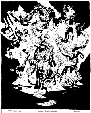 Original Mike Mignola Box Art - Hellboy