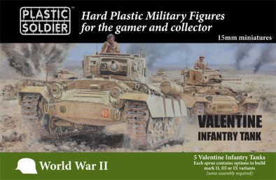 Plastic Soldier Valentine Tank Kit #1