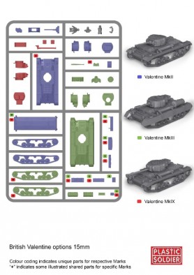 Plastic Soldier Valentine Tank Kit #2