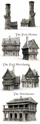 The Lost Islands Port Winterdale - Printable Scenery