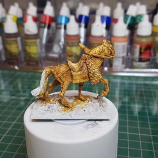 Painting Up the Warlord's Mighty Steed - TAKE 1