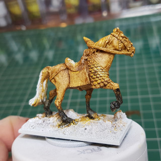 Painting Up the Warlord's Mighty Steed - TAKE 1