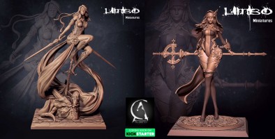 Assassin Charlotte & Priestess Yakun - Limbo Miniatures