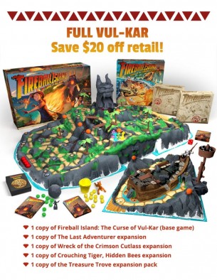 Full Fireball Island The Curse Of Vul-Kar Kickstarter Pledge