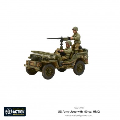 US Army Jeeps With 50cal HMG - Warlord Games
