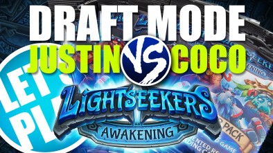 Let's Play: Lightseekers Booster Draft Game - Justin vs Coco