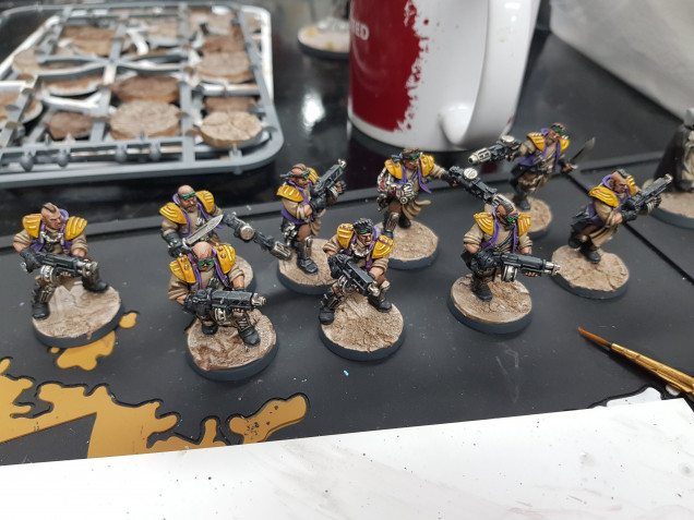 The painted Orlock squad.