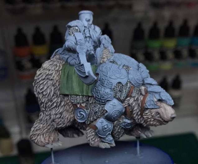 Nothing's cooler than a dwarf on a bear!