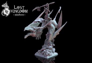 Lizardman Mounted Hero - Lost Kingdom Miniatures