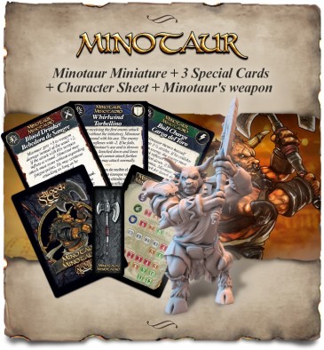 Minotaur Miniature - Blood & Steel