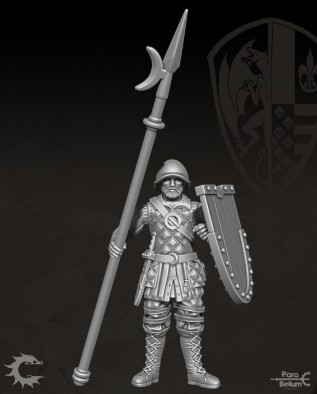 Militia Man Halberd - Conquest