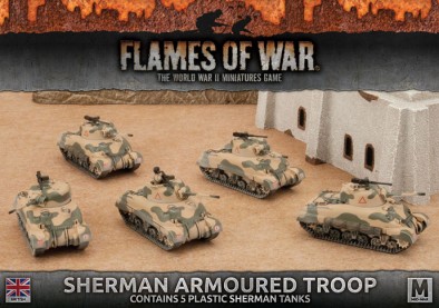 Sherman Armoured Troop - Flames Of War